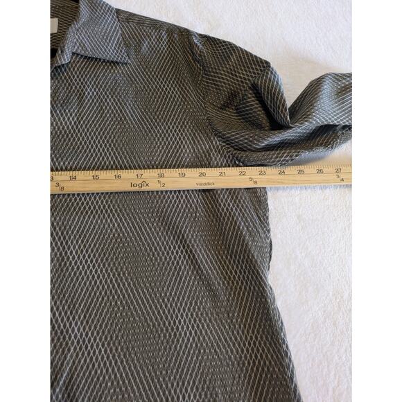 Armani Exchange AX Long Sleeve Mens Large Button Down Shirt Abstract Officewear‎ - Picture 4 of 11